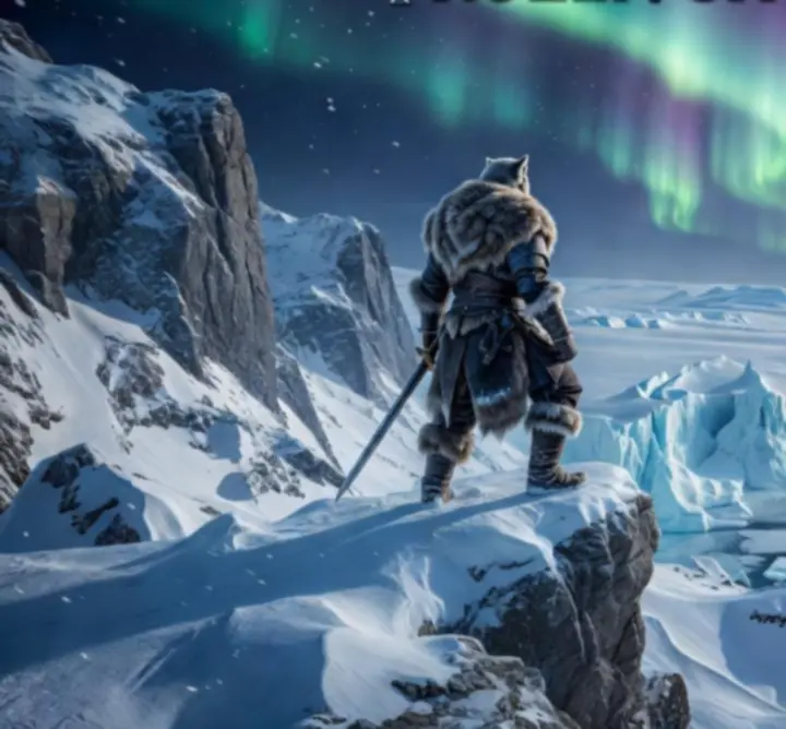 Frozen shoreline with towering ice cliffs from Frozen Shore Tales